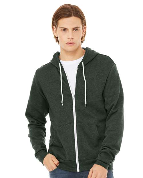 Unisex Sponge Fleece Full-Zip Hoodie Sweatshirt