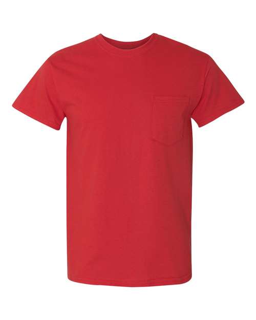 Unisex Heavy Cotton™ Pocket T-Shirt Gildan Red