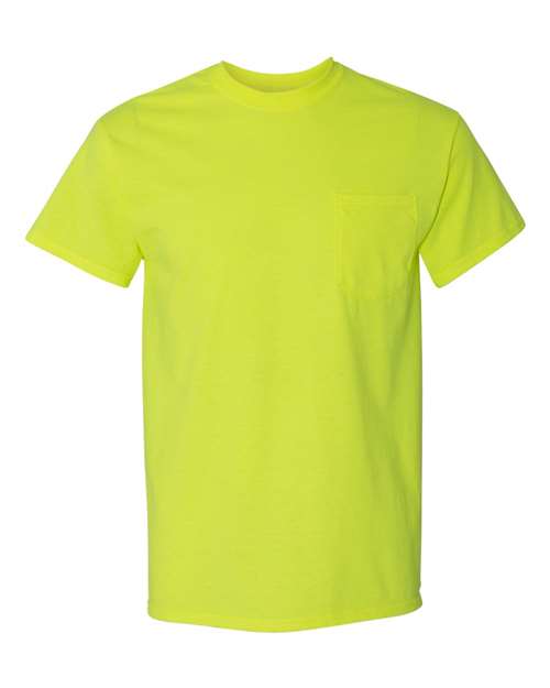 Unisex Heavy Cotton™ Pocket T-Shirt Gildan Safety Green