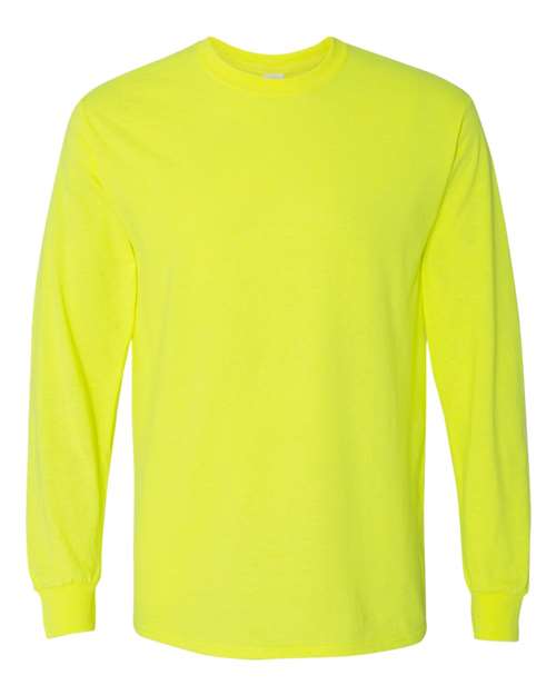 Unisex Heavy Cotton™ Long Sleeve T-Shirt Gildan Safety Green