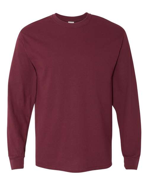 Unisex Heavy Cotton™ Long Sleeve T-Shirt Gildan Maroon