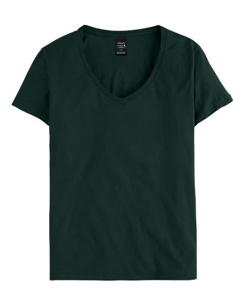 Women's Perfect-T V-Neck T-Shirt Hanes Deep Forest