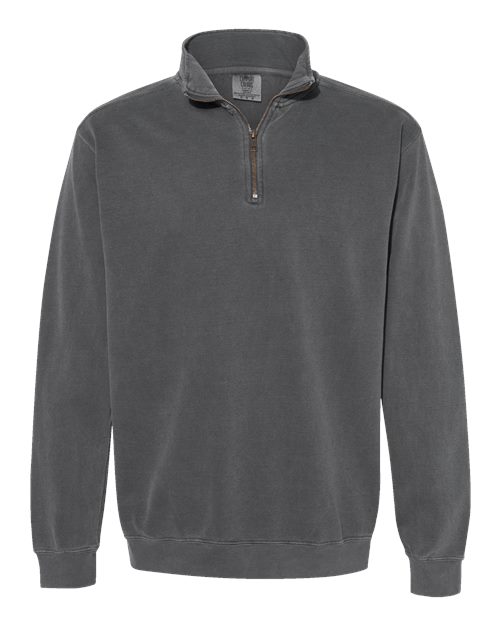 Unisex Garment-Dyed Quarter-Zip Sweatshirt Comfort Colors Pepper
