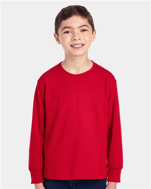 Youth Dri-Power® Long Sleeve 50/50 T-Shirt JERZEES