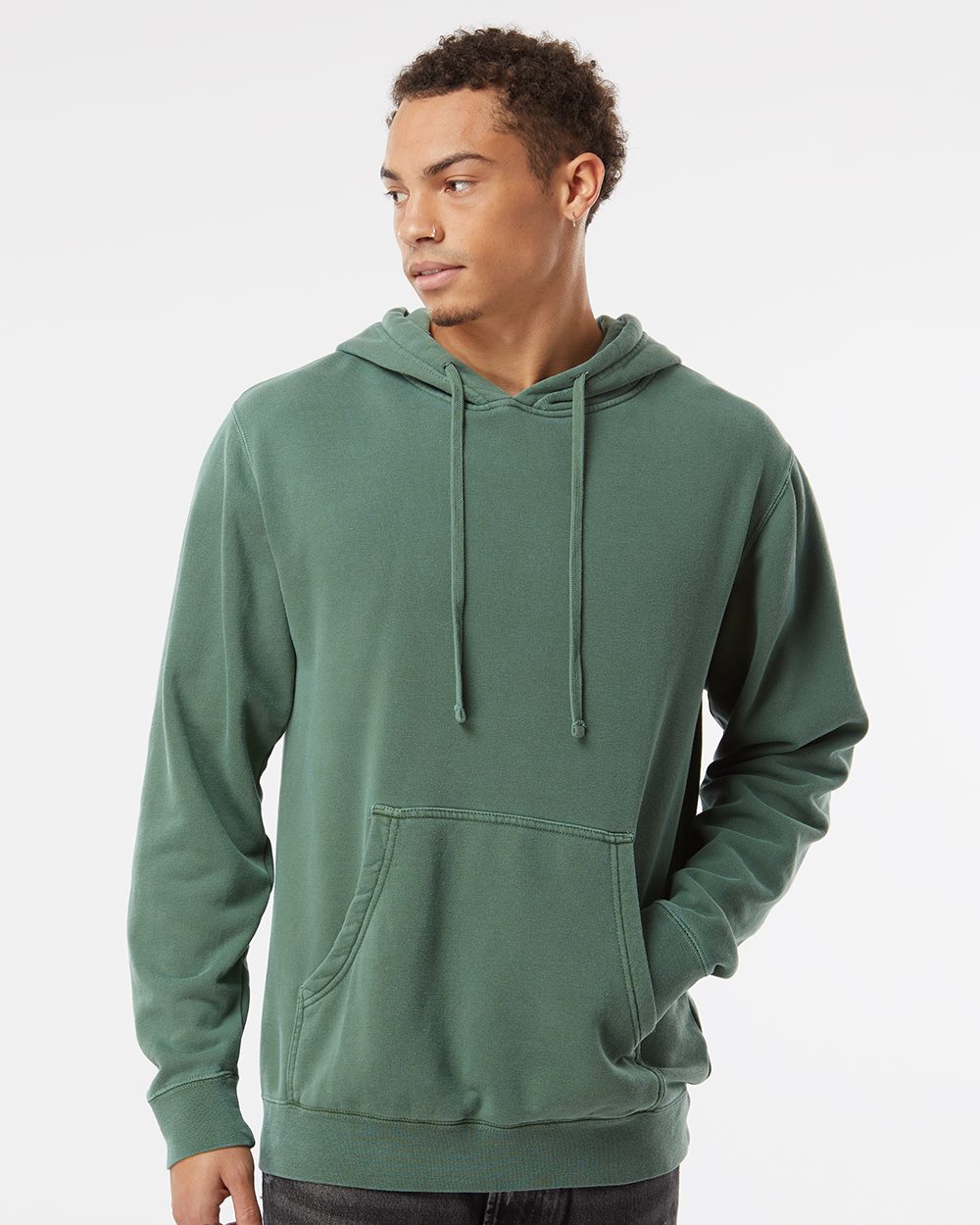 Unisex Midweight Pigment-Dyed Hooded Sweatshirt