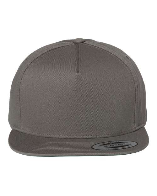 Five-Panel Cotton Twill Snapback Cap YP Classics Dark Grey Adjustable