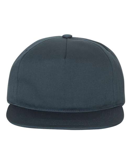 Lightly-Structured Five-Panel Snapback Cap YP Classics Navy Adjustable
