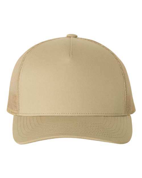 Five-Panel Retro Trucker Cap YP Classics Khaki Adjustable