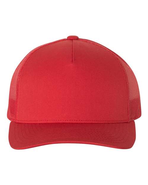 Five-Panel Retro Trucker Cap YP Classics Red Adjustable