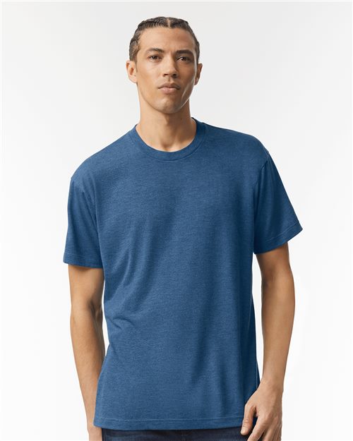 Unisex Triblend Track Tee American Apparel