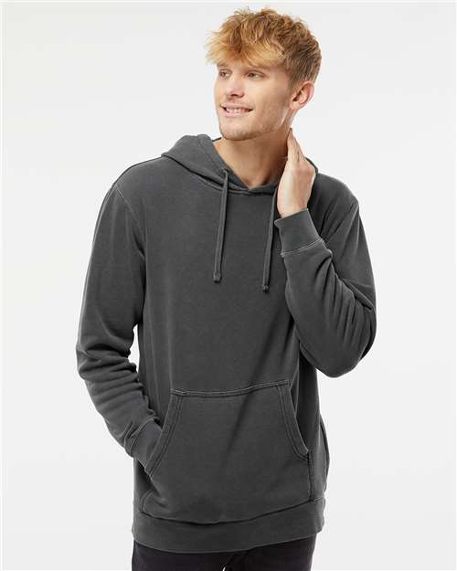 Unisex Midweight Pigment-Dyed Hooded Sweatshirt