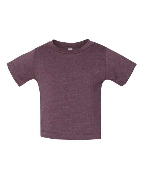 Infant Jersey Tee BELLA + CANVAS Heather Maroon