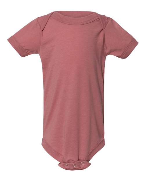 Infant Triblend One Piece BELLA + CANVAS Mauve Triblend