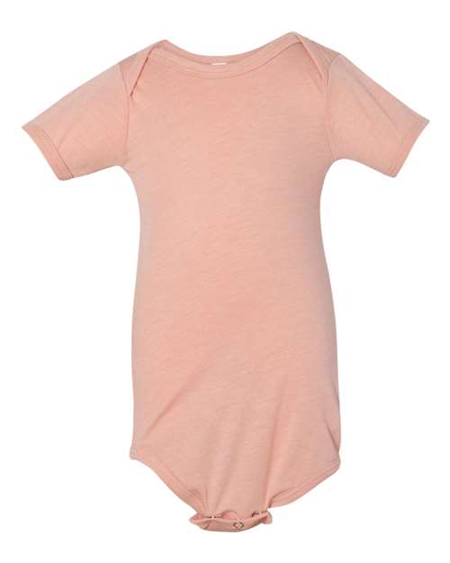 Infant Triblend One Piece BELLA + CANVAS Peach Triblend