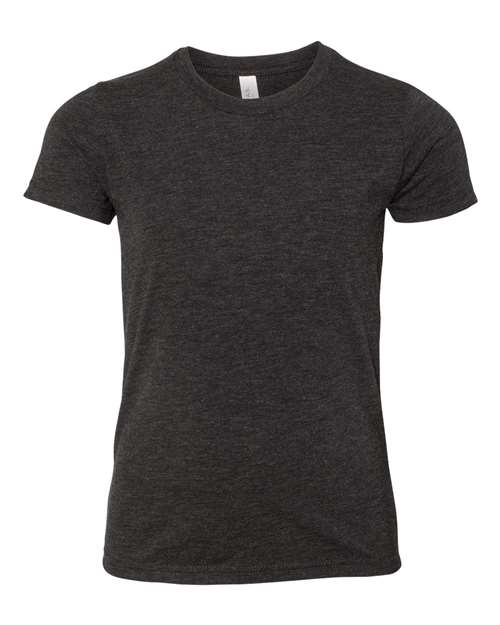 Youth Triblend Tee BELLA + CANVAS Charcoal Black Triblend