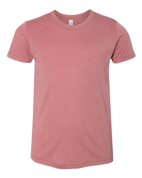 Youth Triblend Tee BELLA + CANVAS Mauve Triblend