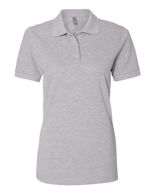 Women's 100% Ring-Spun Cotton Piqué Polo JERZEES Athletic Heather