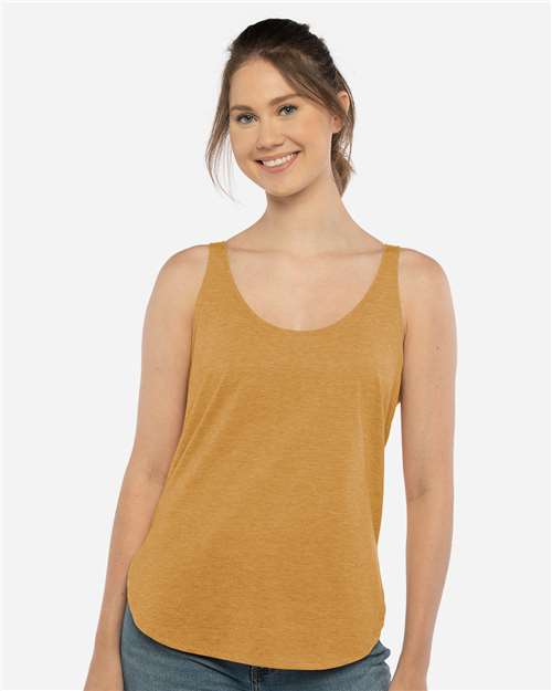 Women's Festival Tank Next Level Antique Gold