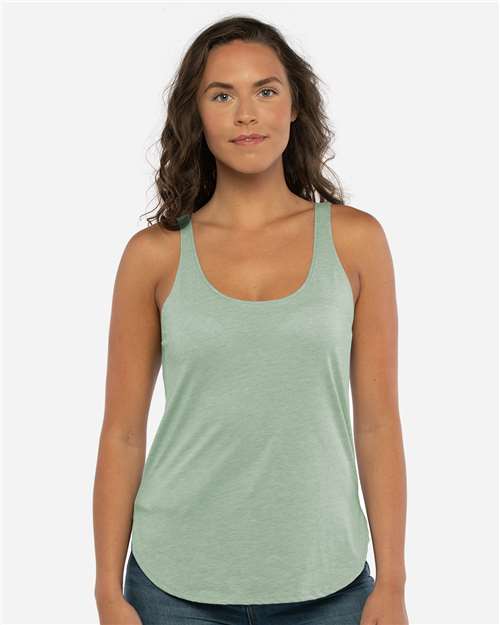 Women's Festival Tank Next Level Stonewash Green