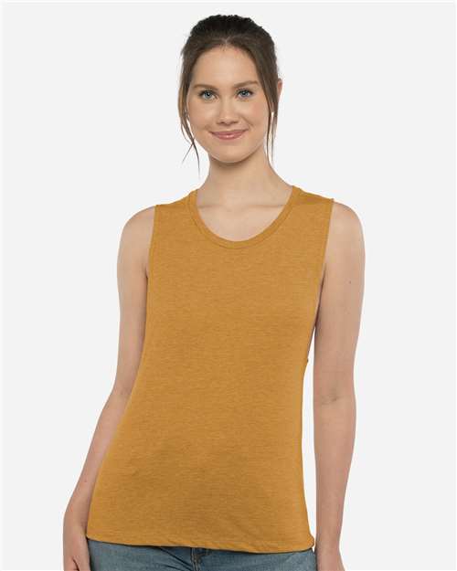 Women’s Festival Muscle Tank Next Level Antique Gold