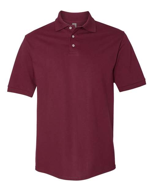 Men's 100% Ring-Spun Cotton Piqué Polo JERZEES Maroon