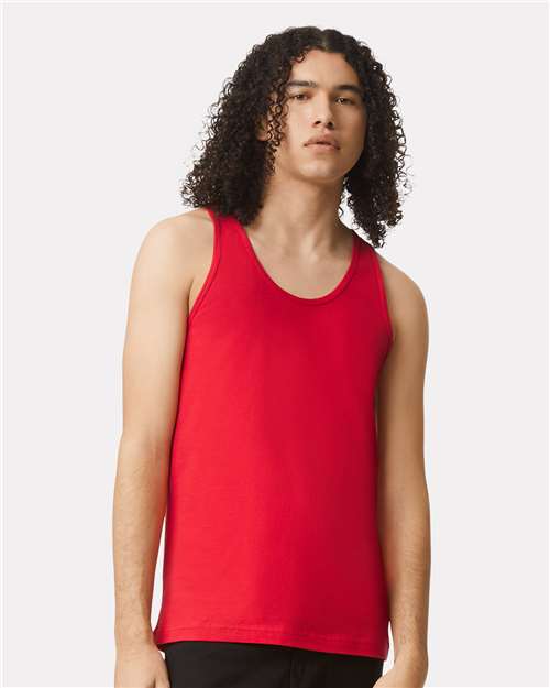 Unisex Fine Jersey Tank American Apparel Red