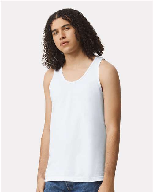 Unisex Fine Jersey Tank American Apparel White