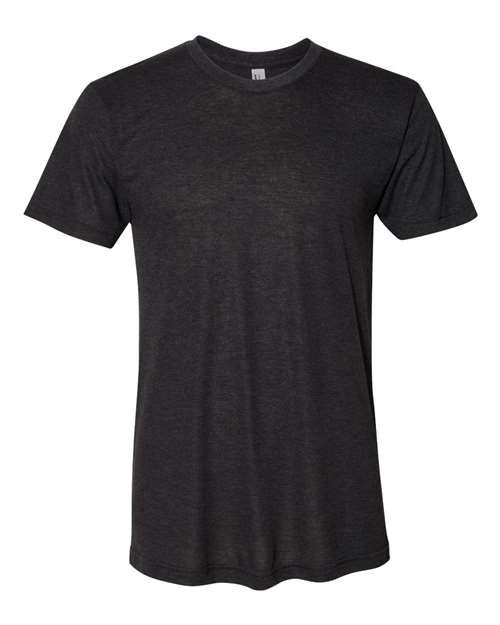 Unisex Triblend Track Tee American Apparel Tri-Black