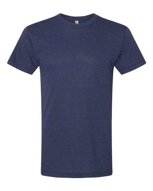 Unisex Triblend Track Tee American Apparel Tri-Indigo