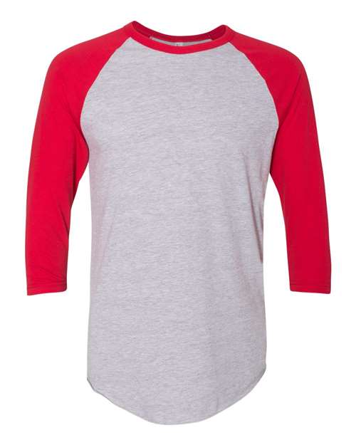 Unisex 50/50 Raglan Three-Quarter Sleeve Tee