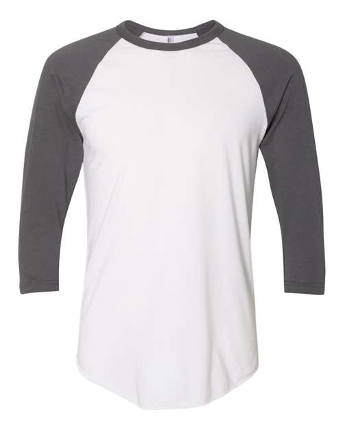 Unisex 50/50 Raglan Three-Quarter Sleeve Tee