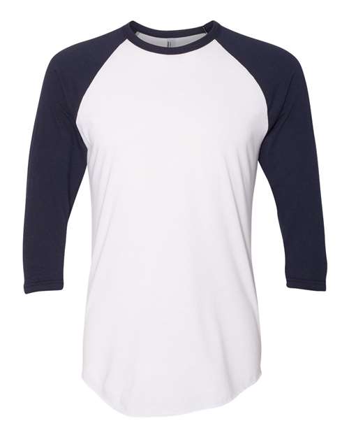 Unisex 50/50 Raglan Three-Quarter Sleeve Tee