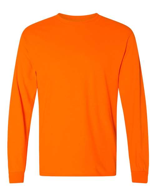 Unisex DryBlend® 50/50 Long Sleeve T-Shirt Gildan Safety Orange