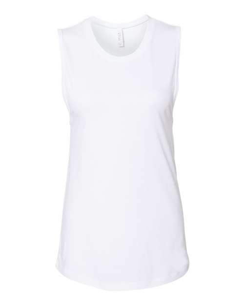 Women's Jersey Muscle Tank BELLA + CANVAS White