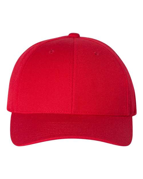 Premium Curved Bill Snapback Cap YP Classics Red Adjustable