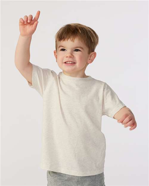 Toddler Fine Jersey Tee Rabbit Skins Natural Heather