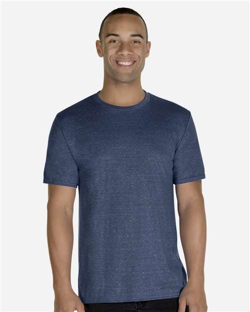 Unisex Snow Heather Jersey T-Shirt JERZEES Navy