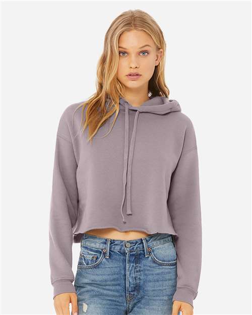 Women's Crop Hoodie Sweatshirt BELLA + CANVAS Storm