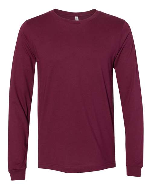 Unisex Jersey Long Sleeve Tee BELLA + CANVAS Maroon