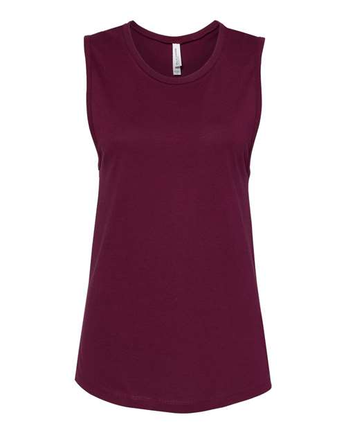 Women's Jersey Muscle Tank BELLA + CANVAS Maroon