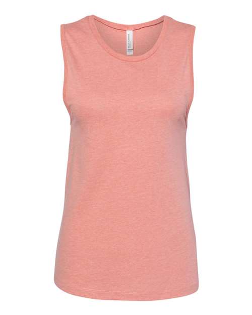 Women's Jersey Muscle Tank BELLA + CANVAS Heather Sunset