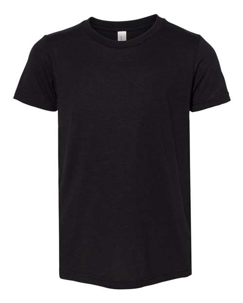 Youth Triblend Tee BELLA + CANVAS Solid Black Triblend