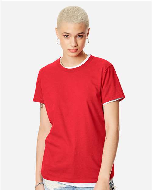 Women's Perfect-T T-Shirt Hanes Athletic Red