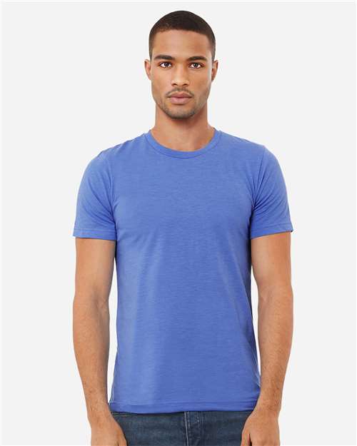 CVC Jersey Tee BELLA + CANVAS Heather Columbia Blue