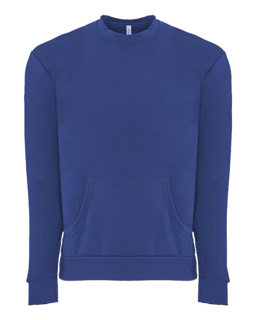 Unisex Santa Barbara Pocket Crewneck Sweatshirt Next Level Royal