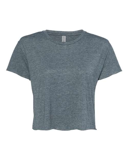 Women's Festival Crop Top Next Level Antique Denim