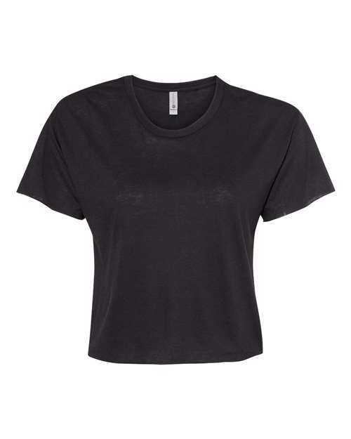 Women's Festival Crop Top Next Level Black