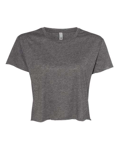Women's Festival Crop Top Next Level Charcoal