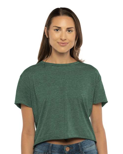 Women's Festival Crop Top Next Level Royal Pine