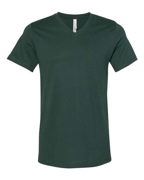 Unisex Jersey V-Neck Tee BELLA + CANVAS Forest